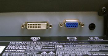 Monitor Anschluesse