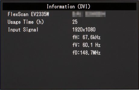 Eizo Ev2335w Gb Monitor Osd7