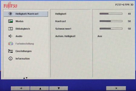 Fujitsu P23t 6 Fpr 3d Monitor Osd 1