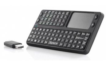 GeneralKeys Mikro-Multimedia-Funktastatur mit Touchpad „MFT-2402.TP“