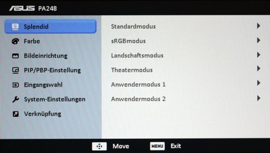 Asus Pa248q Monitor PA248Q Osd01