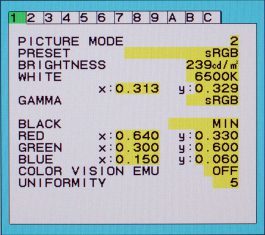 Nec Spectraview 241 Monitor Osd8