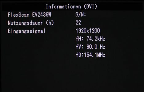 Eizo Ev2436wfs Bk Monitor EV2436WH Osd09