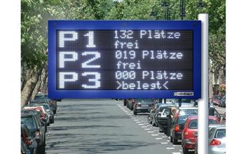 Großdisplays für die LKW-Abfertigung
