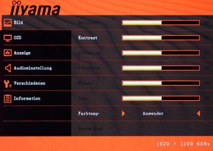 Iiyama Prolite Xb2485wsu B1 Monitor Osd 1