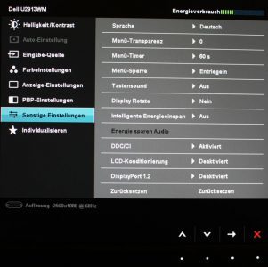 Dell U2913wm Monitor U2913WM Osd07