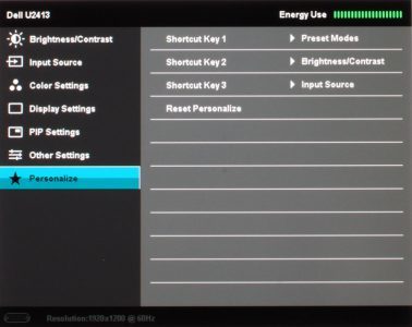 Dell U2413 Monitor Osd7