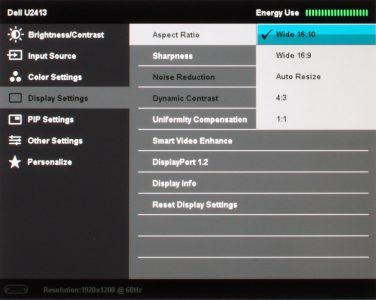 Dell U2413 Monitor Osd8