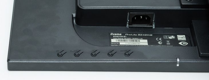 Iiyama Prolite B2481hs B1 Monitor Bedienknoepfe