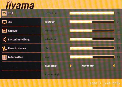 Iiyama Prolite Xb2776qs Monitor Osd 1
