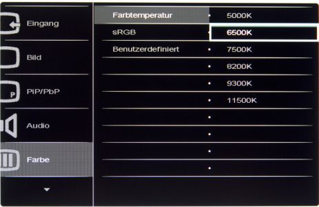 Philips 298p4qjeb Monitor OSDFarbe