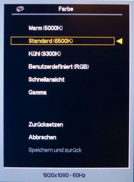 Hp Pavilion 23xi Monitor OSD Farbe