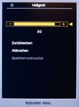 Hp Pavilion 23xi Monitor OSD Helligkeit