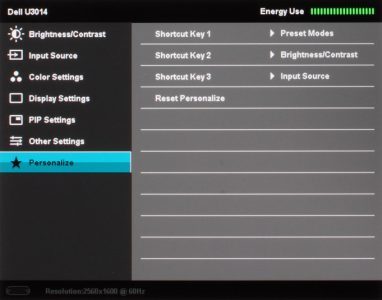 Dell U3014 Monitor Osd7