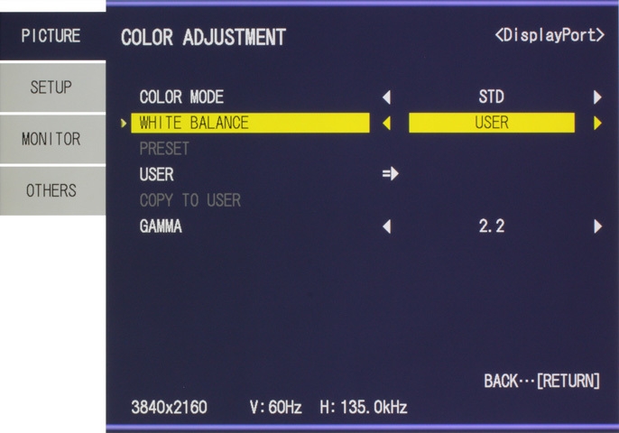 Dell U3014 Monitor Osd2