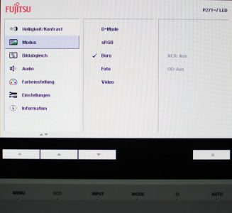 Fujitsu P27t 7 Led Monitor P27T 7 Osd02