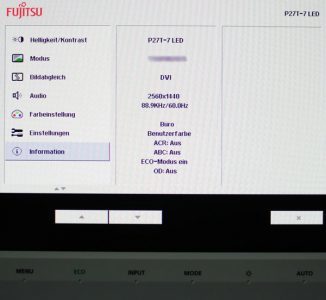 Fujitsu P27t 7 Led Monitor P27T 7 Osd05