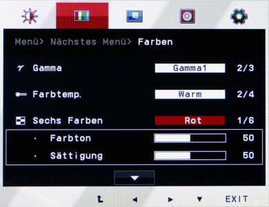 Lg Flatron 22ea63v Monitor OSD Farbe