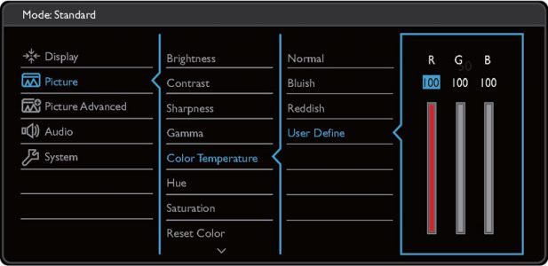 Benq Gw2760hs Monitor Osd1