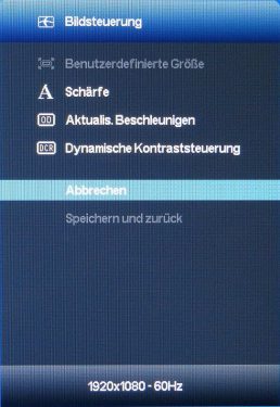 Hp Envy 27 Monitor OSD Bildsteuerung
