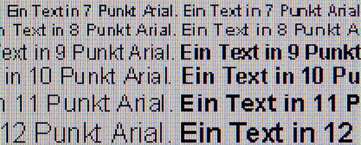 Samsung S27c750p Monitor Text 720 Scharf