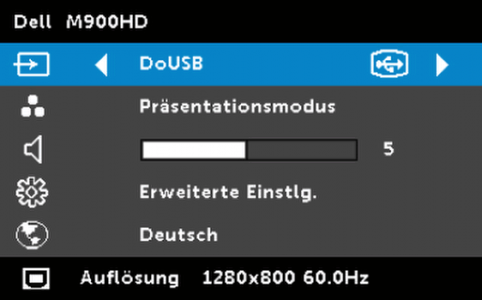 Dell M900hd Beamer Osd 1