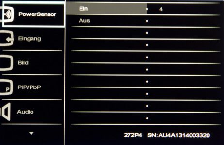 Philips 272p4qpjkeb Monitor OSDPowersensor