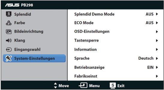 Asus Pb298q Monitor OSD4