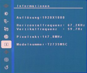 Iiyama Prolite T2735msc Monitor Osd3
