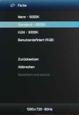 Hp Z22i Monitor OSD Farbtemperatur