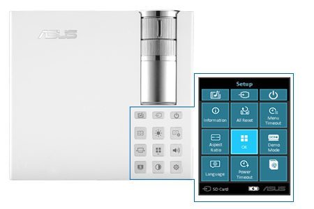Asus P2b Beamer Hersteller Foto Grid Control