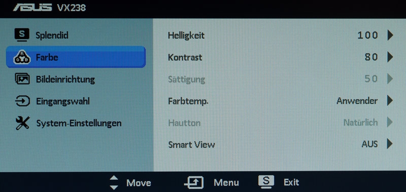 Asus Vx238h W Monitor Osd 2