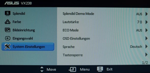 Asus Vx238h W Monitor Osd 4