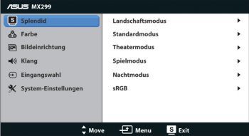 Asus Mx299q Monitor OSD 1