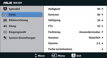 Asus Mx299q Monitor OSD 2