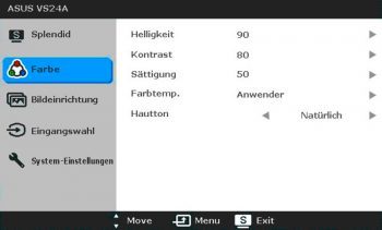 Asus Vs24ahl Monitor Osd 2