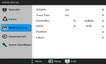 Asus Vs24ahl Monitor Osd 3