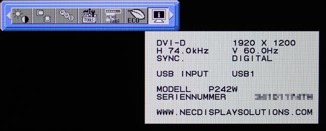 Nec P242w Bk Monitor P242W Osd07
