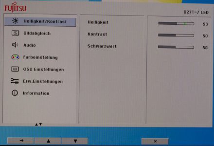 Fujitsu B27t 7 Led Monitor Osd1