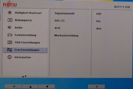 Fujitsu B27t 7 Led Monitor Osd3