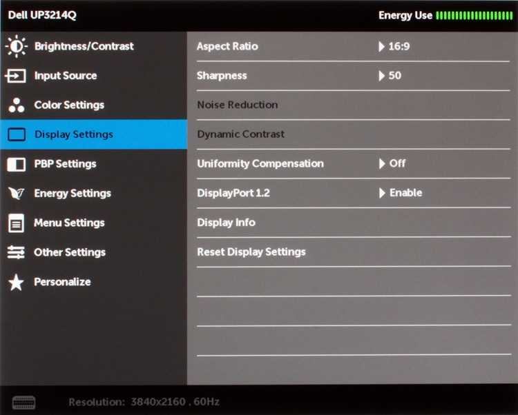 Dell Up3214q Monitor Osd4