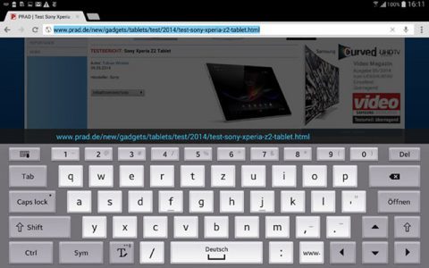 Asus Memo Pad 7 Tablet Tastatur Quer