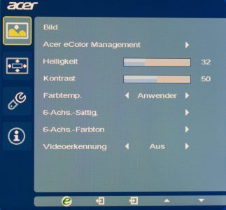 Acer B276hulymiidprz Monitor Osd1