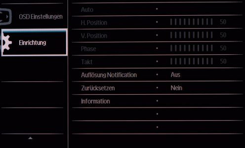 Philips 284e5qhad Monitor Osd Einrichtung