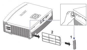 Acer H9505bd Beamer ScreenS Luftfilter