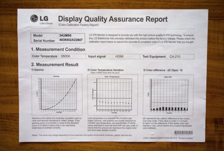Lg 34um95 P Monitor Cal Report