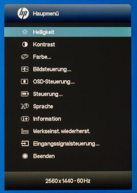 Hp Z27i Monitor Osd1