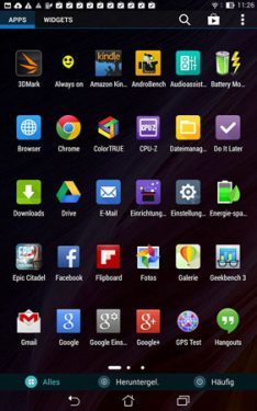 Asus Memo Pad 7 Tablet Appscreen