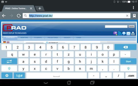 Asus Memo Pad 7 Tablet Tastatur Quer
