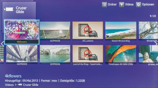 Samsung Ue65hu8590 Fernseher 4Kwiedergabe